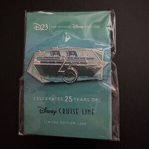 Disney Cruise Line D23 Celebrates 25 Years 25th Anniversary LE 1000 Pin